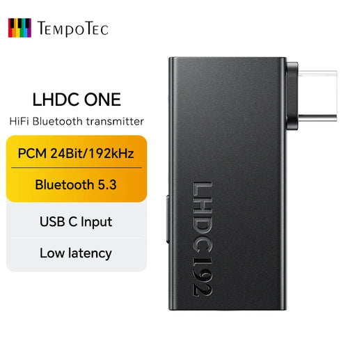 TempoTec LHDC ONE wireless USB to bluetooth transmitter for TWS bluetooth earphones works on mobile phone,PC. NO MICRPHONE