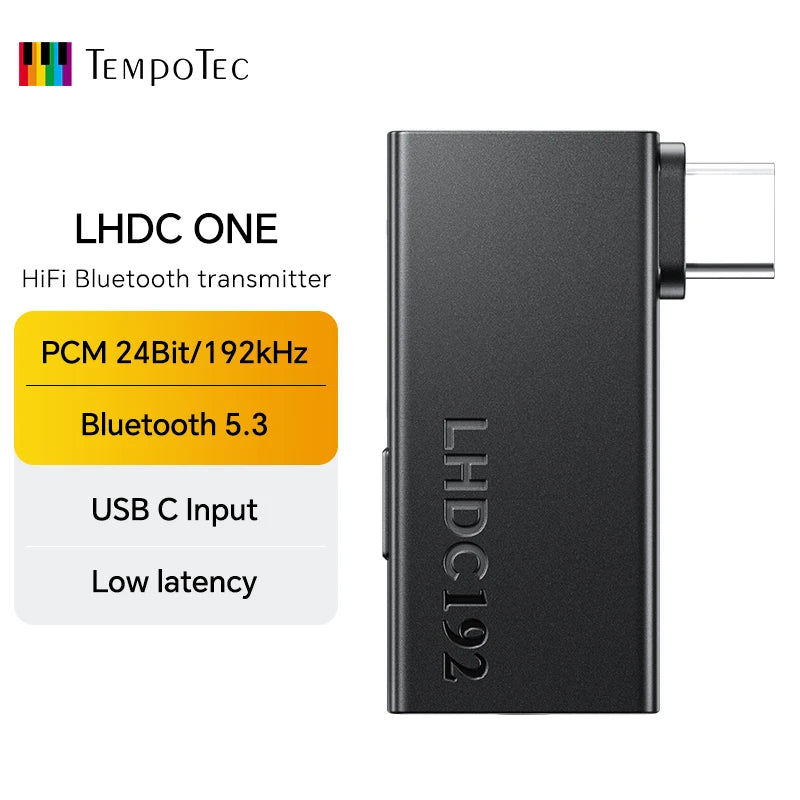 TempoTec LHDC ONE wireless USB to bluetooth transmitter for TWS bluetooth earphones works on mobile phone,PC. NO MICRPHONE