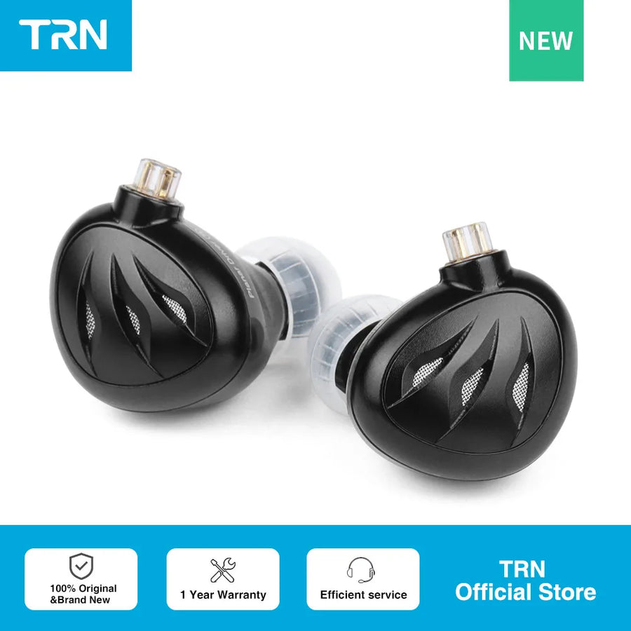 TRN Rosefinch 12mm Flat Planar Driver In-ear Monitors Earphones Metal Running Noise HIFI Bass Headphones Cancelling Headset
