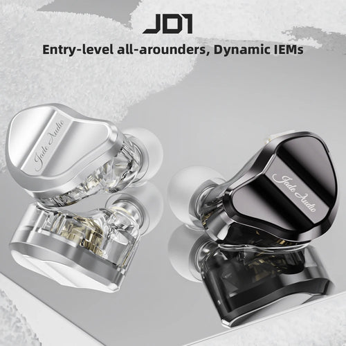 FiiO/JadeAudio JD1 High Performance Dynamic Driver HIFI Bass stereo In Ear Monitor Headphones Sport Gaming Earbuds with Mic