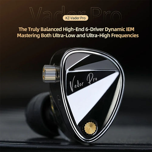 KZ Vader Pro Triple-Driver Dynamic In Ear Monitor Earphones HIFI Music Earbud Noise Cancelling Headset KZ ZAX ZSX PR3 PR1PRO PR2
