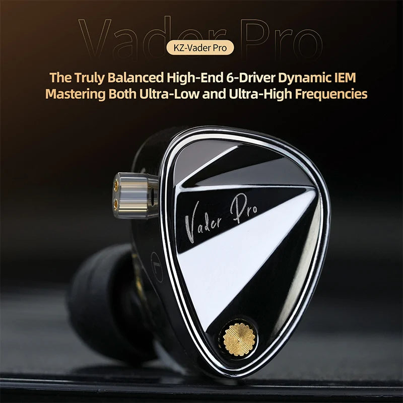 KZ Vader Pro Triple-Driver Dynamic In Ear Monitor Earphones HIFI Music Earbud Noise Cancelling Headset KZ ZAX ZSX PR3 PR1PRO PR2