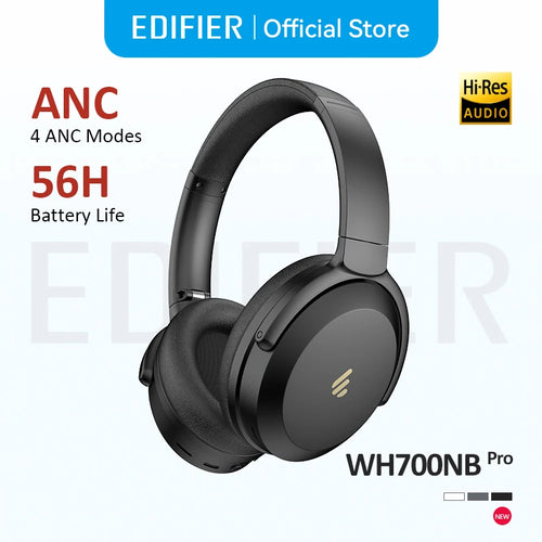 Edifier WH700NB Pro Wireless Hybrid ANC Headphones Bluetooth V5.4 Hi-Res Over-Ear Headset Multi-point Connection 56H Playtime