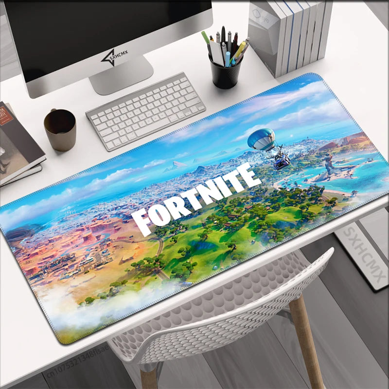 Deskmat F-Fortnite Gaming Mouse Pad Anime Mousepad Xxl Computer Accessories Desk Mat Mats Gamer Mause Office Offices Pc Desktop