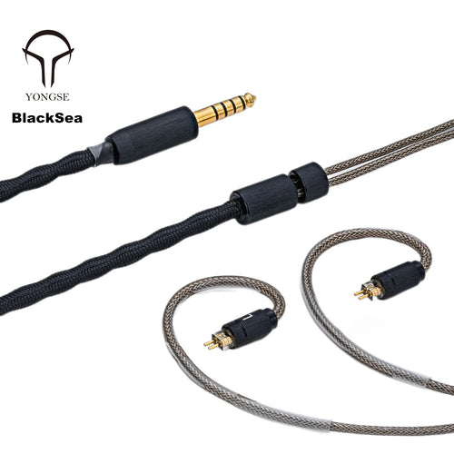 Yongse BlackSea Litz Coaxial Structure Single Crystal Copper And Silver-plated Single Crystal Copper ＆ Graphene Earphone Cable